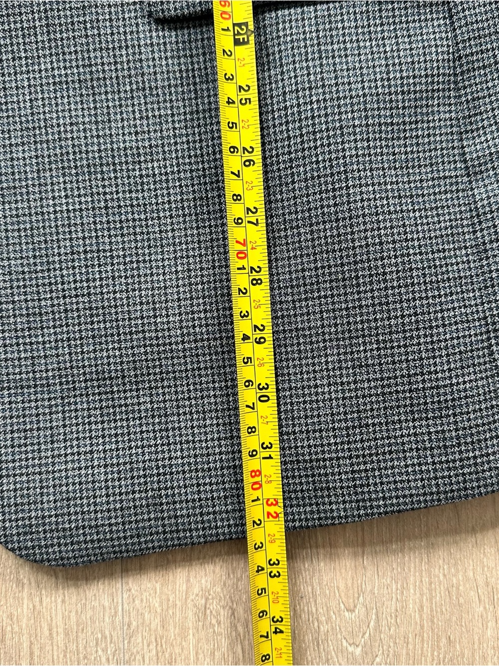 Vintage Ralph Lauren Gray Houndstooth Sport Coat 40R - Picture 9 of 11